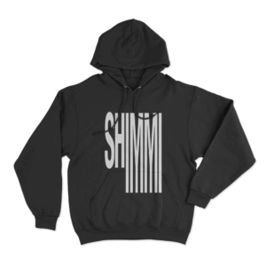 Shimmi Line Art Logo Unisex Hoodie Black